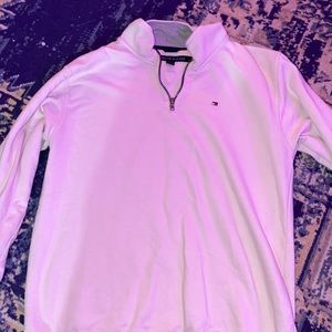 Light pink tommy hilfiger quarter zip. selling since i don’t wear much anymore